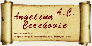 Angelina Čereković vizit kartica